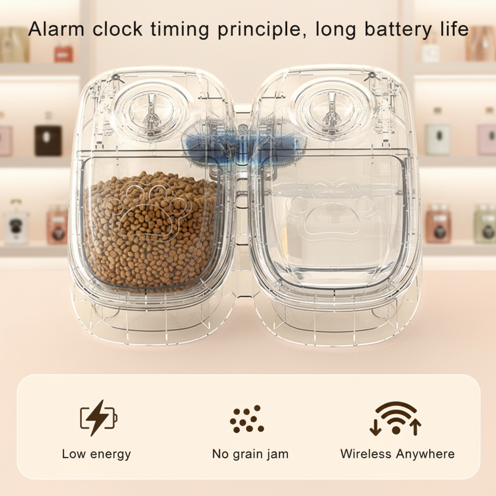 Automatic Gravity Pet Feeder & Water Dispenser for Cats & Dogs